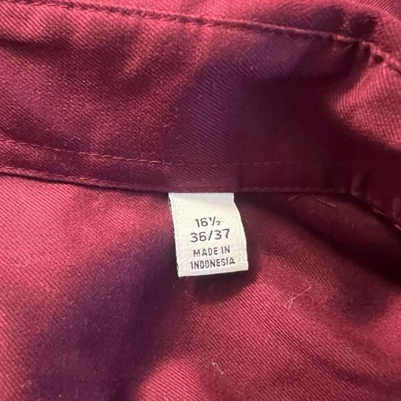 NWT! Calvin Klein maroon infinite non‎ iron button down shirt - Picture 4 of 12